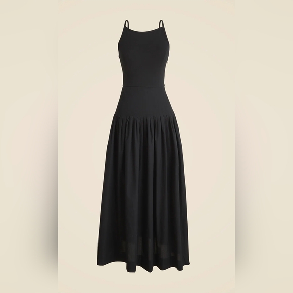 K. Crew Women's Pintuck mixy dress In Black - Picture 2 of 8